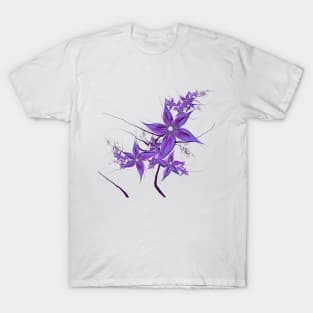 Painted Flowers Fractal T-Shirt